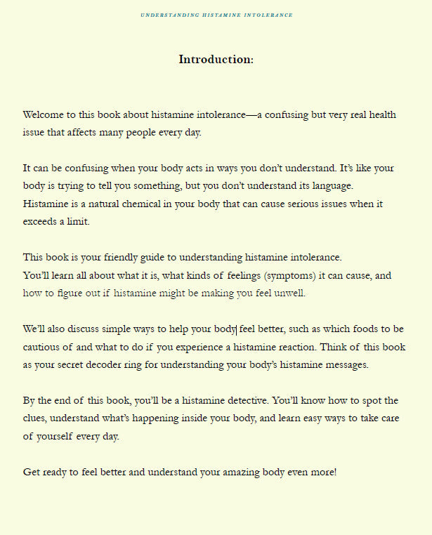 Understanding Histamine – Book 1